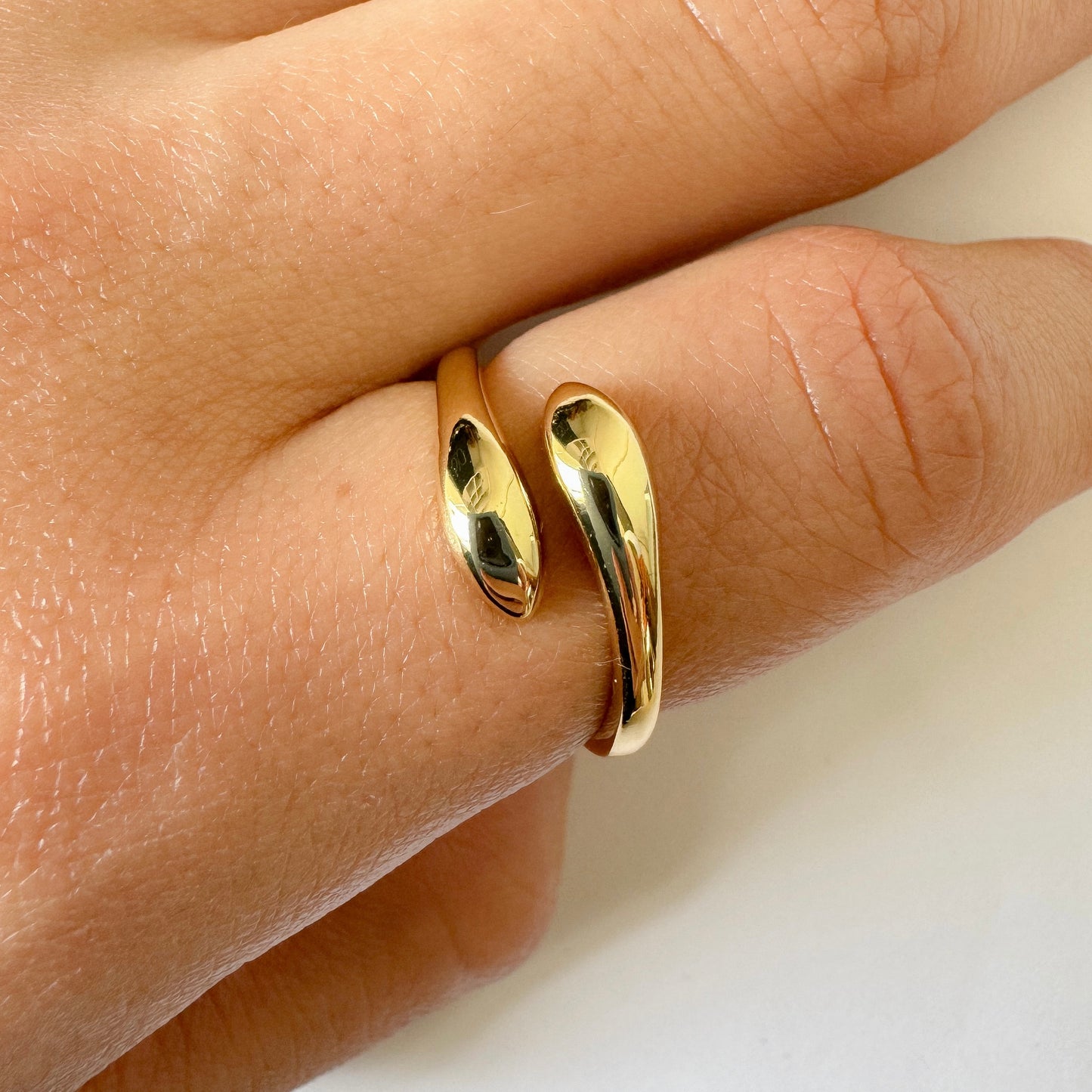 Anillo serpiente liso